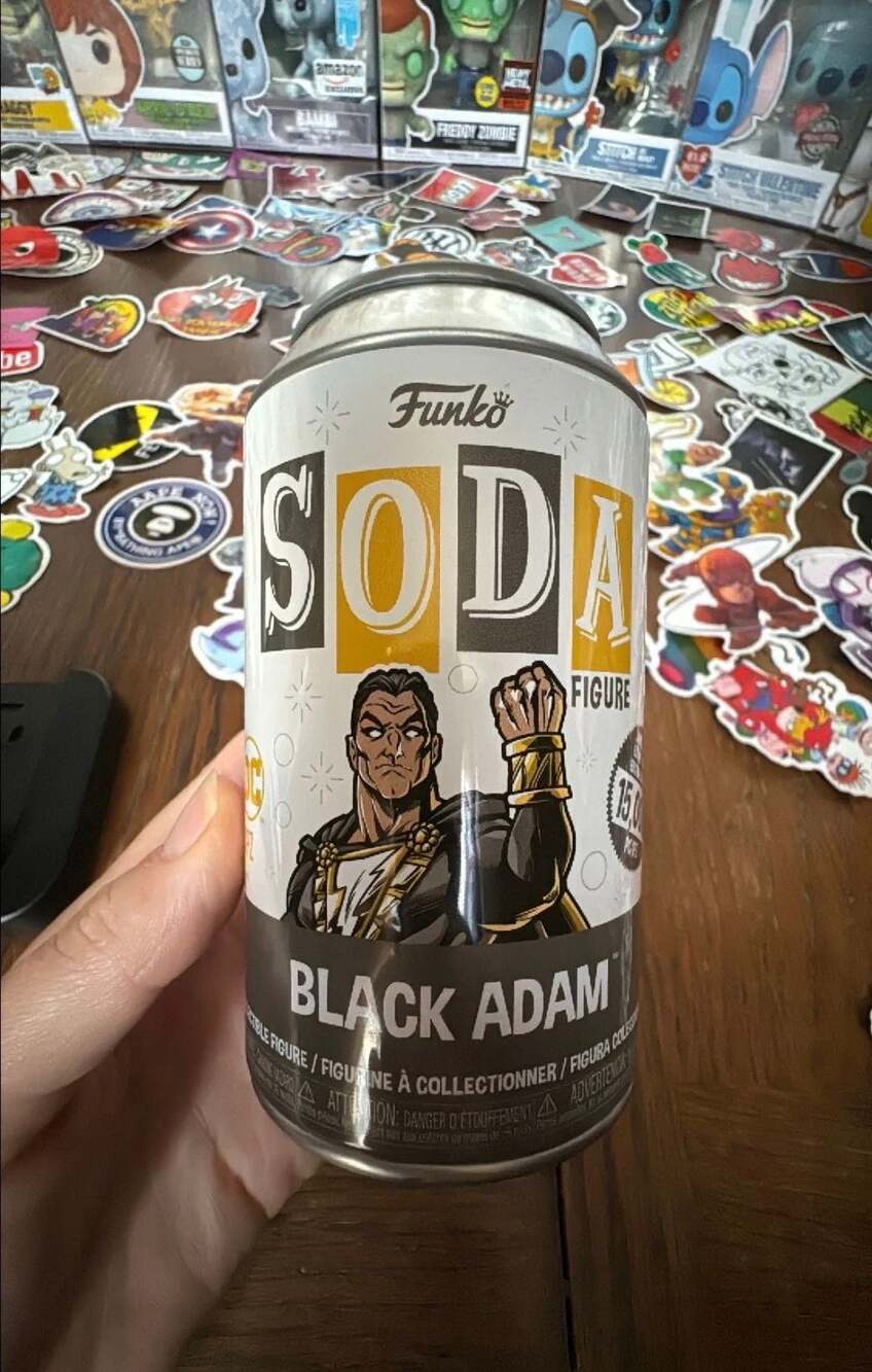 Funko Vinyl SODA Black Adam Chase Figure with Blue Glow 1/2,500